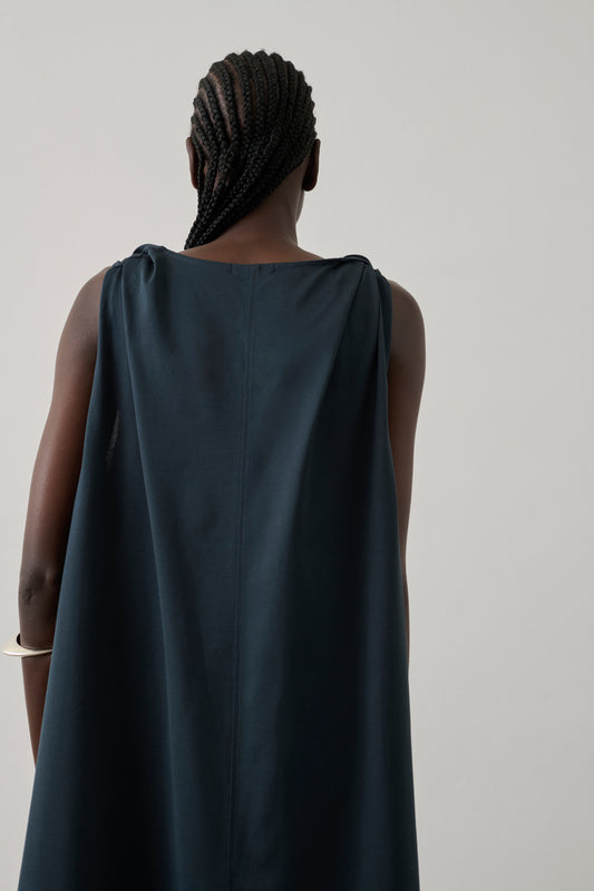 Robe Debby - Pétrole - Coton - Femme