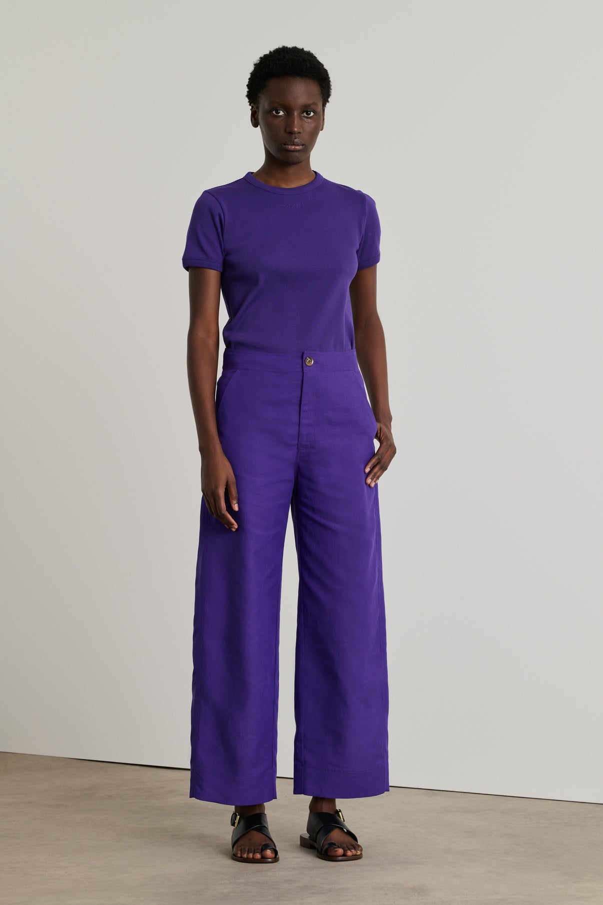 Pantalon Dario - Violet - Femme vue 1