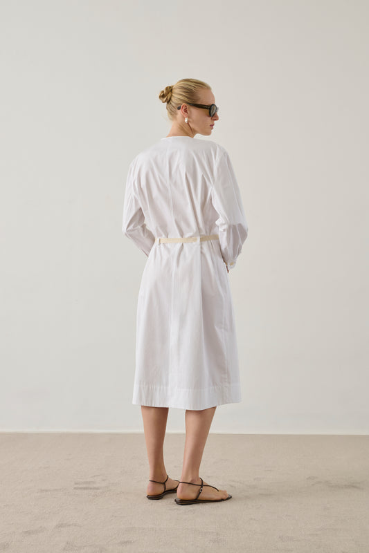 Robe Helie - Blanc - Coton - Femme