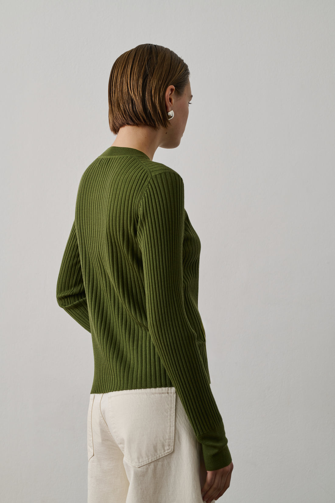 Polo Buffalo - Vert Olive - Laine - Femme